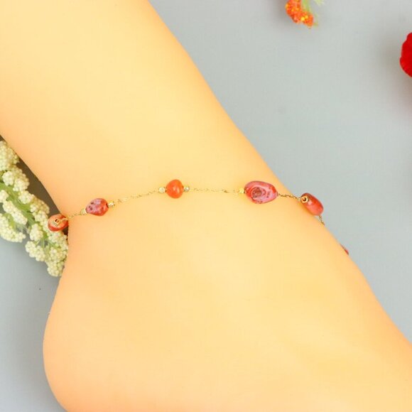 "Handmade Anklet – A Stylish Choice for Women, Thoughtful Gift Idea, EVCH1262 - Picture 4 of 9